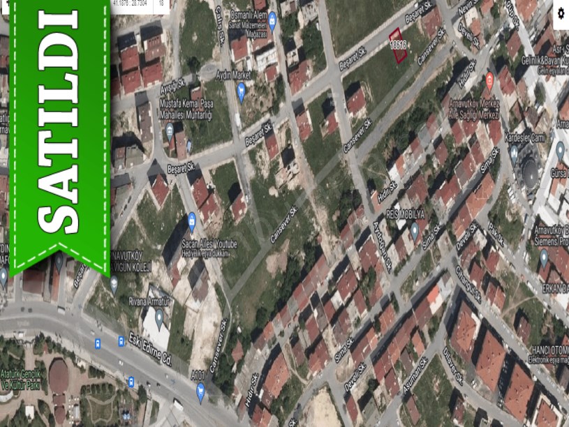 Arnavutköy Mustafa Kemalpaşa Mah Satılık Arsa , 172 m2 Müstakil 4 Kat İmarlı