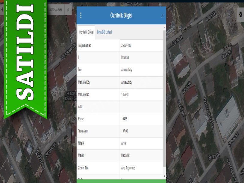 Arnavutköy İslambeyde Satılık Arsa , 138 M2 Caddeye Yakın 4 Kat İmarlı