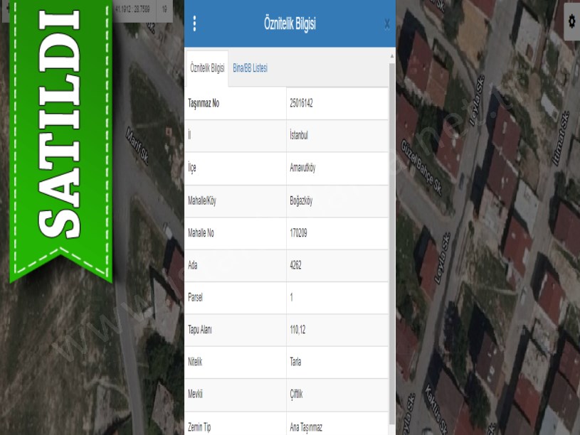 Arnavutköy Boğazköyde Satılık Tarla , 110 M2 4 Kat Konut İmarlı Müstakil