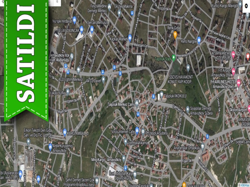 Arnavutköy Taşolukta Satılık Arsa , 188 M2 Egemen Caddesine Cephe Köşe Başı Müstakil 