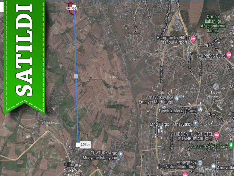 Arnavutköy Çilingirde Satılık Arsa , 365 m2 Yolu Evlerin Yakını