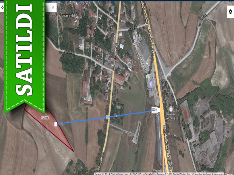 Arnavutköy Yassıörende Satılık Arsa , 448 M2 Hisseli Hadımköy Caddesi Yakını 