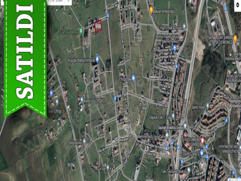 Arnavutköy Taşolukta Satılık Arsa , 162 M2 Hisseli Caddeye Yakını