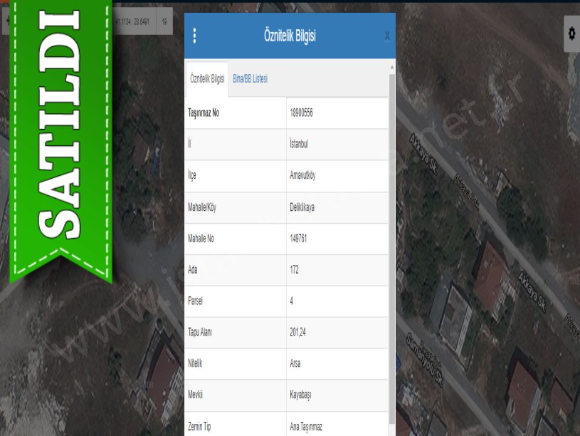 Arnavutköy Delikkayada Satılık Arsa , 201 m2 2 Kat İmarlı Müstakil 