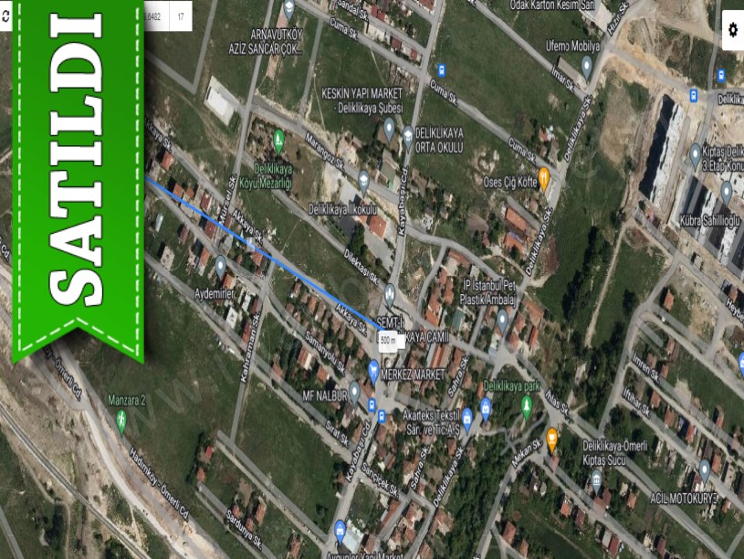 Arnavutköy Delikkayada Satılık Arsa , 201 m2 2 Kat İmarlı Müstakil 