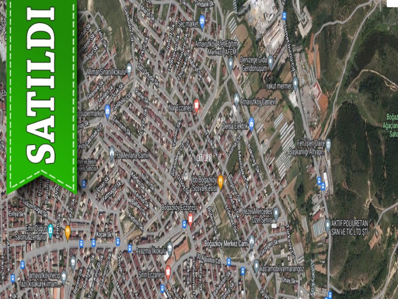 Arnavutköy Boğazköyde Satılık Arsa , 128 M2 Merkezde 4 Kat İmarlı