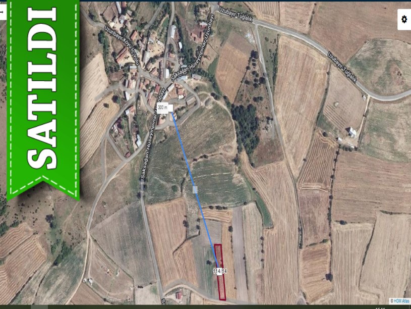 Edirne Lalapaşa Uzunbayır Köyünde Satılık Tarla , 1,389 M2 Yolu Var Müstakil 