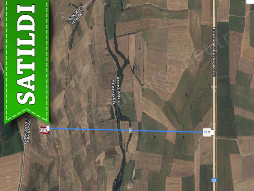 Tekirdağ Hayrabolu Lahna Mah. Satılık Tarla , 1,872 m2 Müstakil 
