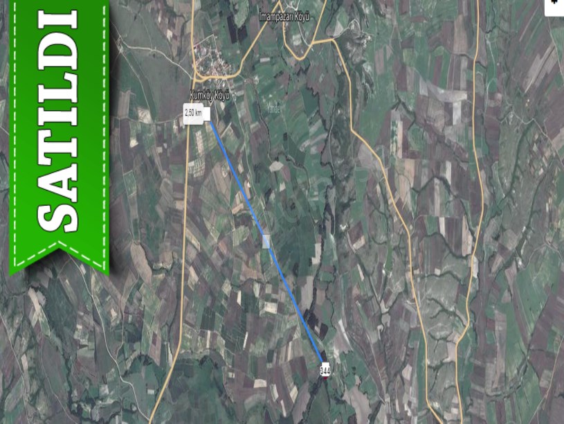 Kırklareli Pehlivanköy Kumköyde Satılık Arsa , 783 m2 Hisseli Yolu Var