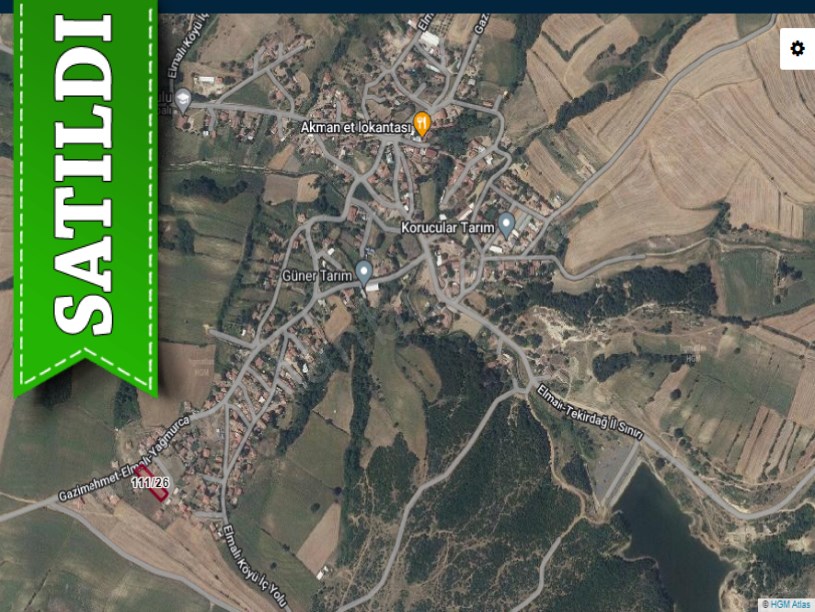 Edirne Uzunköprü Elmalı Köyünde Satılık Tarla , 1,317 m2 Köy Yoluna Cephe Evlerin Yakını 