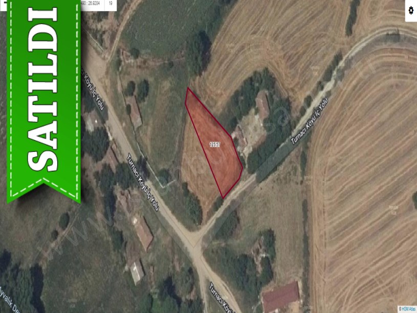 Edirne Uzunköprü Turnacı Köyünde Satılık Arsa , 713 m2 Yola Cephe Evlerin Yakını 