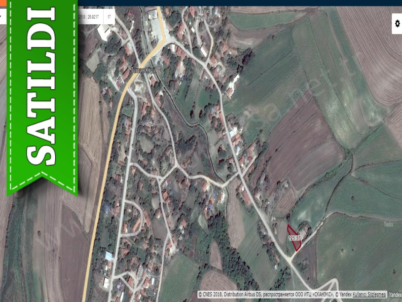 Edirne Uzunköprü Turnacı Köyünde Satılık Arsa , 713 m2 Yola Cephe Evlerin Yakını 