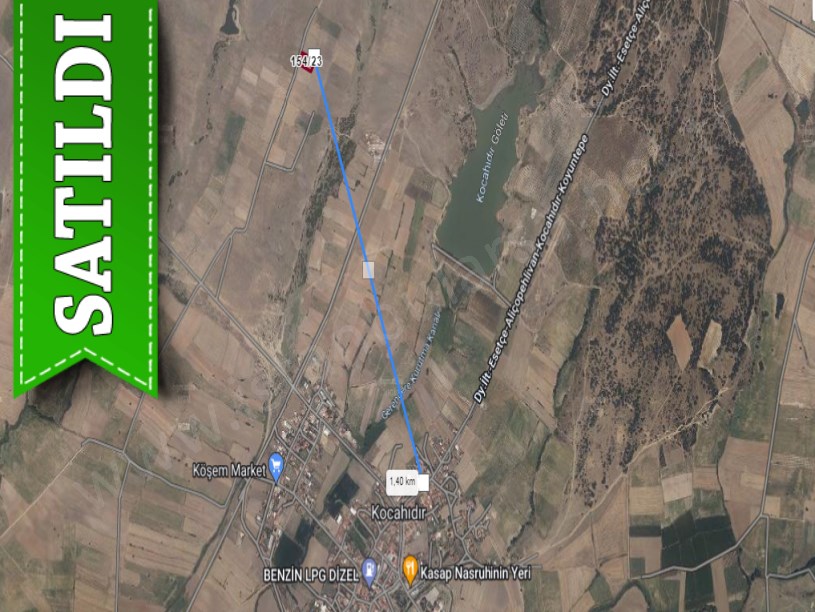 Edirne İpsala Kocahıdır Köyünde Satılık Arsa , 2,250 m2 Yolu Var Müstakil 
