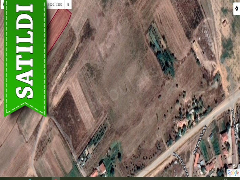 Kırklareli Lüleburgaz Ovacık Köyünde Satılık Arsa , 334 m2 Yolu Var Hisseli 