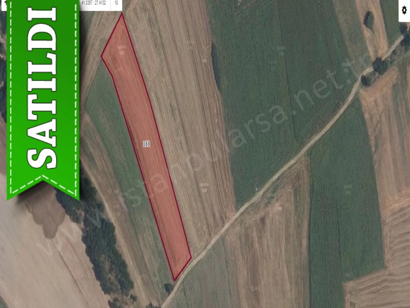 Kırklareli Lüleburgaz Ovacık Köyünde Satılık Arsa , 363 M2 Yola Cephe Çaplı Hisseli  