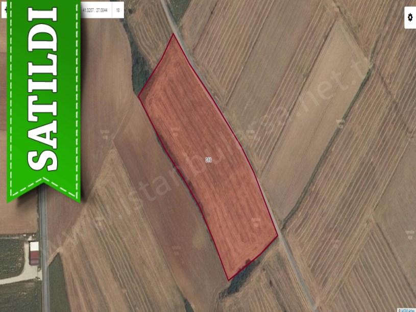  Tekirdağ Hayrabolu Temrezlide Satılık Arsa , 1,086 m2 Çaplı Yolu Var 