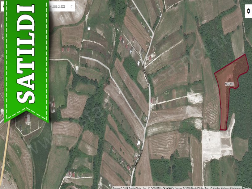 Çatalca Dağyenicede Satılık  Arsa , 391 M2 Çaplı Çevrili Yolu Var