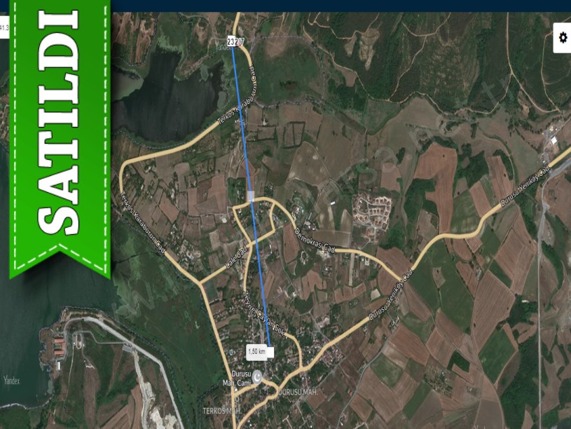 Arnavutköy Durusu Mah  Satılık Arsa , 123 m2 Cadde Cephe Hisseli 