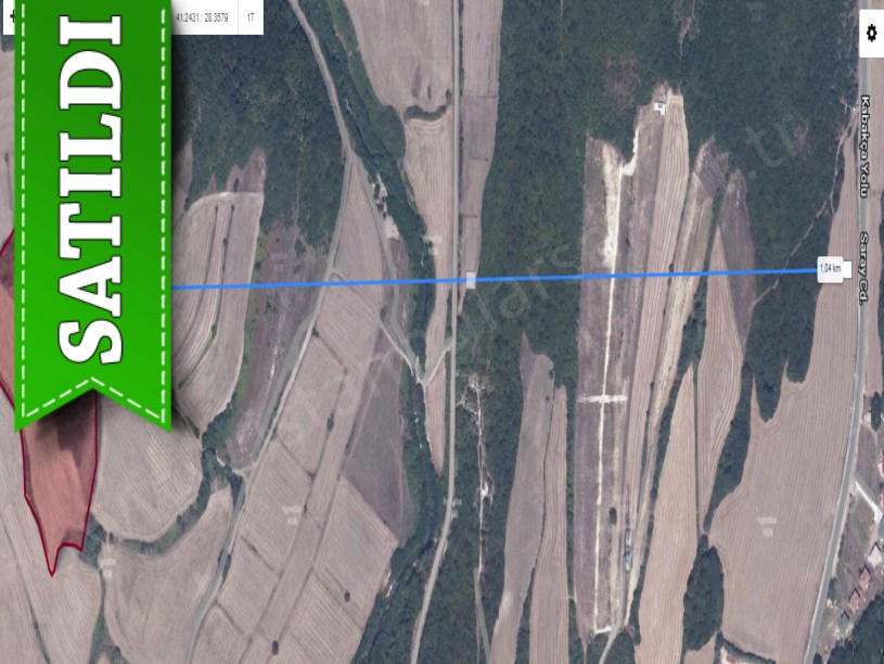 Çatalca Kabakçada Satılık Arsa , 500 m2 Hisseli Yolu Var 