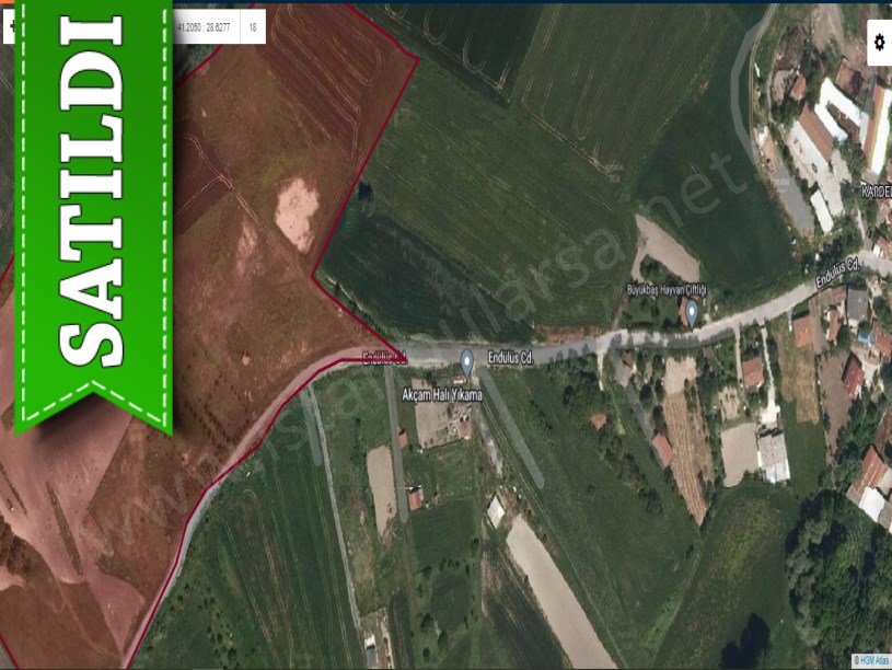 Arnavutköy Dursunköyde Satılık Arsa , 478 M2 Cadde Cephe Hisseli 