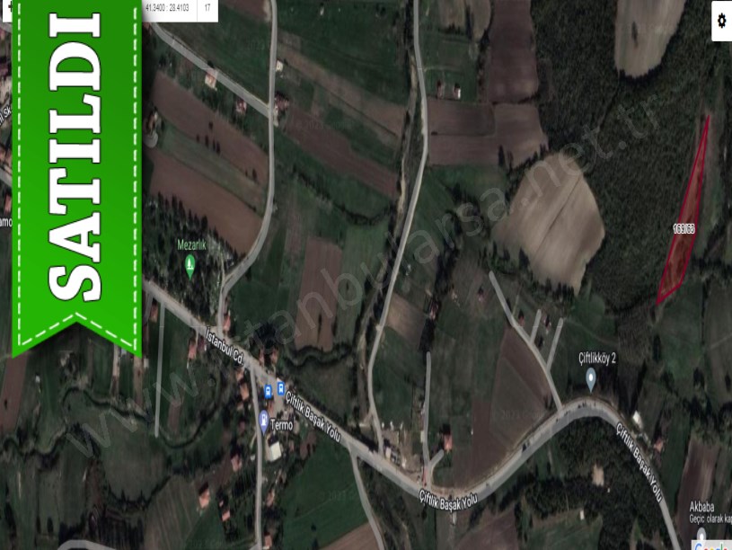 Çatalca Çiftlikköyde Satılık Arsa , 332 M2 Hisseli Caddeye Yakın 