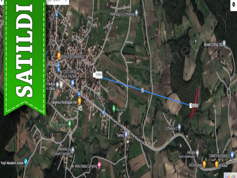 Çatalca Çiftlikköyde Satılık Arsa , 332 M2 Hisseli Caddeye Yakın 