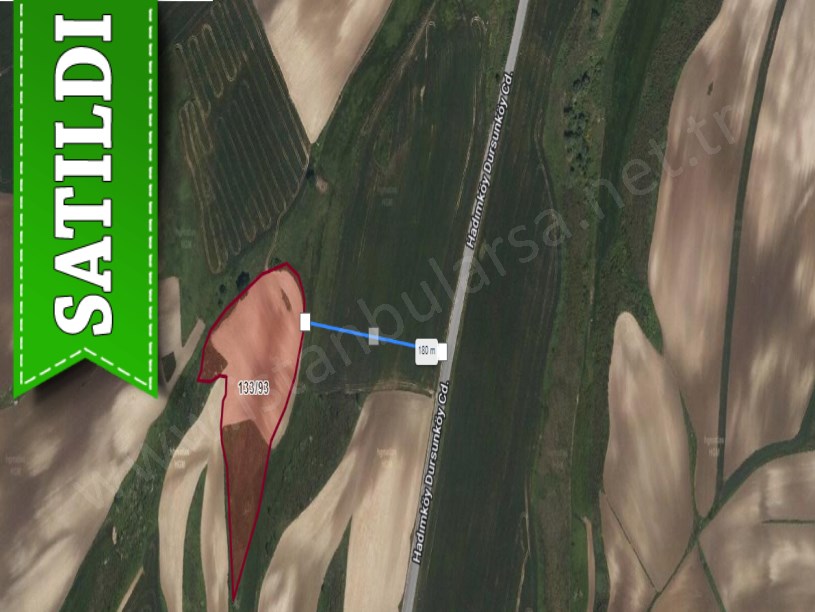 Arnavutköy Dursunköyde Satılık Arsa , 560 M2 Hisseli Caddeye Yakın