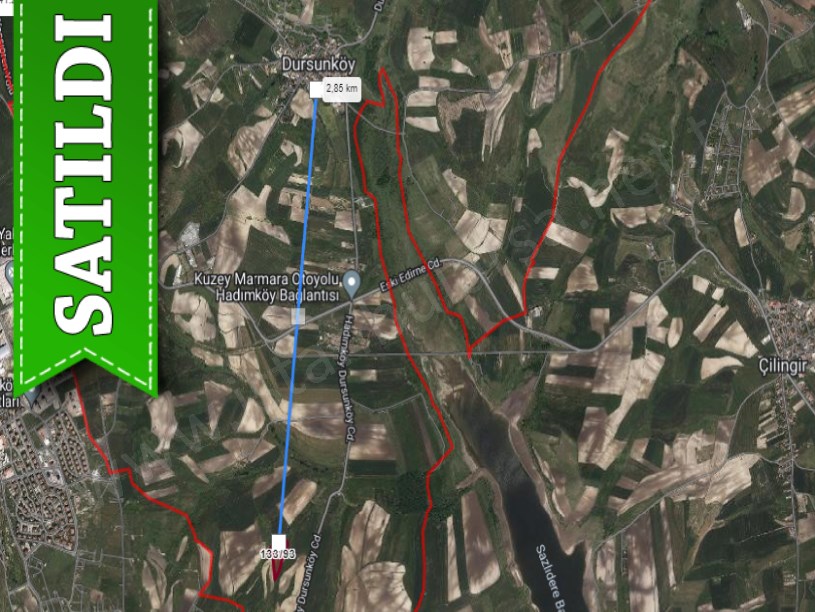 Arnavutköy Dursunköyde Satılık Arsa , 560 M2 Hisseli Caddeye Yakın