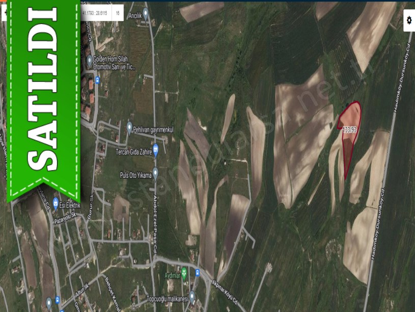 Arnavutköy Dursunköyde Satılık Arsa , 560 M2 Hisseli Caddeye Yakın