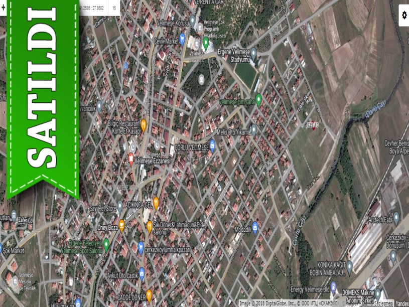 Tekirdağ Ergene Velimeşede Satılık Arsa , 298 m2 İmarlı Müstakil  Merkezde