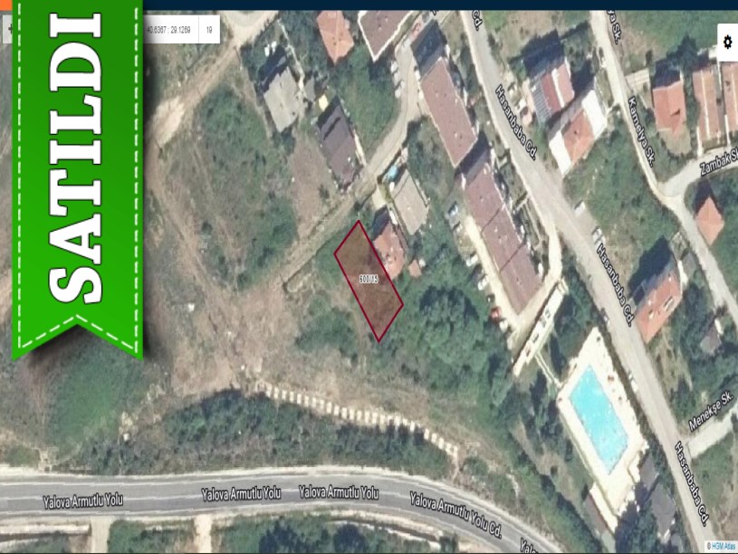 Yalova Çınarcıkta Satılık Arsa , 361 m2 Müstakil Merkezde 