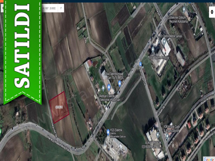 Arnavutköy Haraççıda Satılık Arsa ,  277 M2 Caddeye Yakın Hisseli 