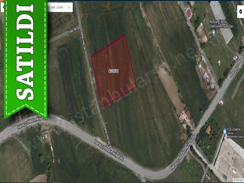 Arnavutköy Haraççıda Satılık Arsa ,  277 M2 Caddeye Yakın Hisseli 