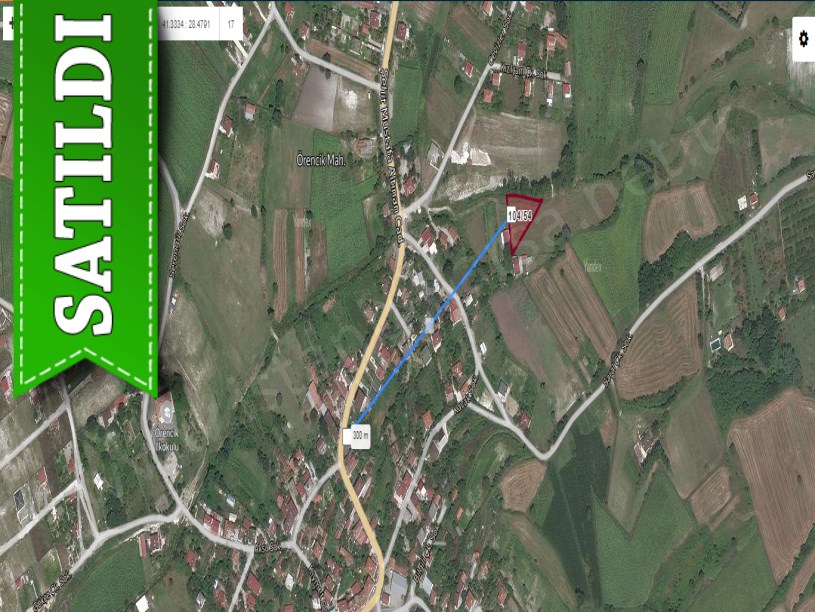 Çatalca Örencikte Satılık Arsa , 1,270 m2 Müstakil Yolu Var Merkezde  