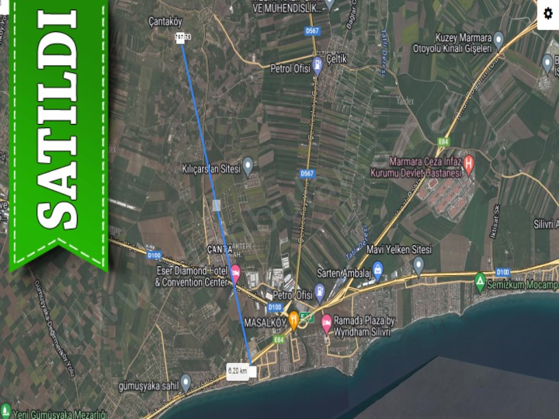 Silivri Balabanda Satılık Arsa , 385 m2 Hisseli Yolu Var