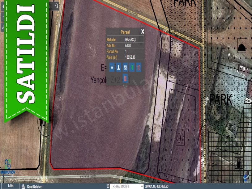 Arnavutköy Haraççıda Satılık Arsa , 233 m2 Hisseli Etrafı Çevrili 
