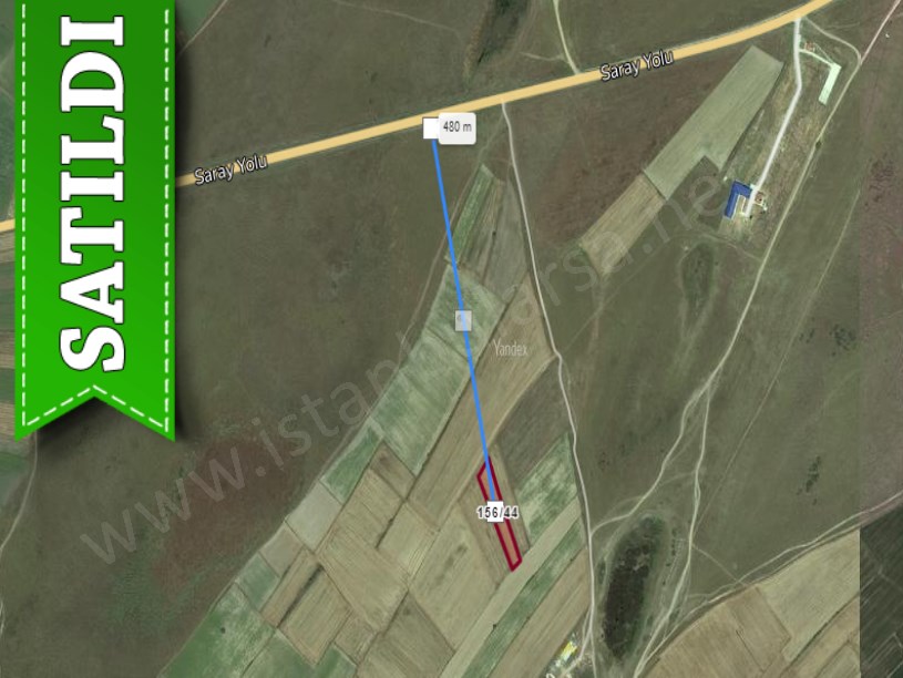 Tekirdağ Saray Çukuryurtta Satılık Tarla , 2,540 M2 Yolu Var Müstakil