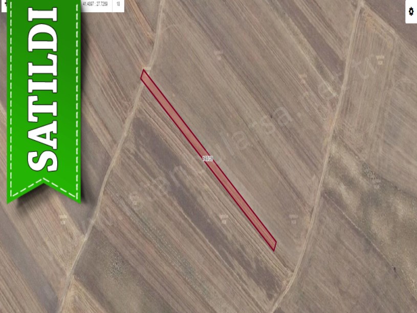 Kırklareli Vize Hasbuğa Köyünde  Satılık Tarla , 1,887 m2 Müstakil Yolu Var