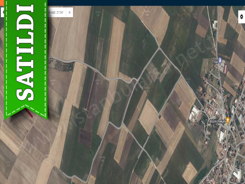 Kırklareli Vize Hasbuğa Köyünde  Satılık Tarla , 1,887 m2 Müstakil Yolu Var
