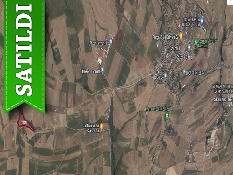 Tekirdağ Marmaraereğli Çeşmeli Mah Satılık Arsa , 197 M2 Yolu Var Hisseli 
