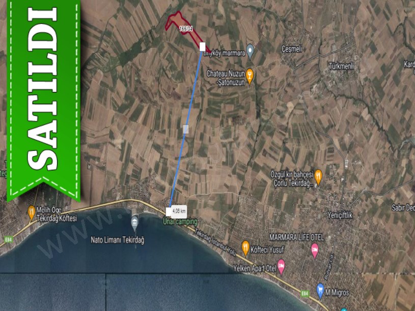 Tekirdağ Marmaraereğli Çeşmeli Mah Satılık Arsa , 253 m2 Hisseli 