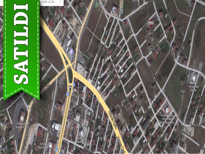 Arnavutköy Yavuzselim Mah Satılık Arsa , 234 M2 Müstakil 3 kat İmarlı 