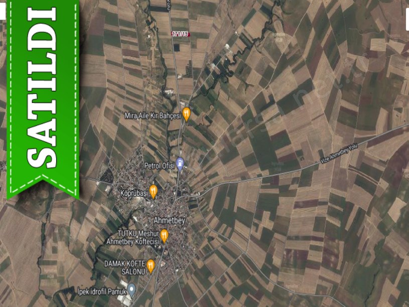 Kırklareli Lüleburgaz Ahmetbeyde Satılık Tarla , 7,744 M2 Asfalt Caddeye Cephe Müstakil