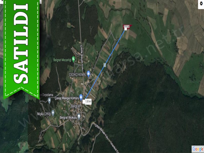 Çatalca Belgratta Satılık Arsa , 411 M2 Hisseli Evlere Yakın 