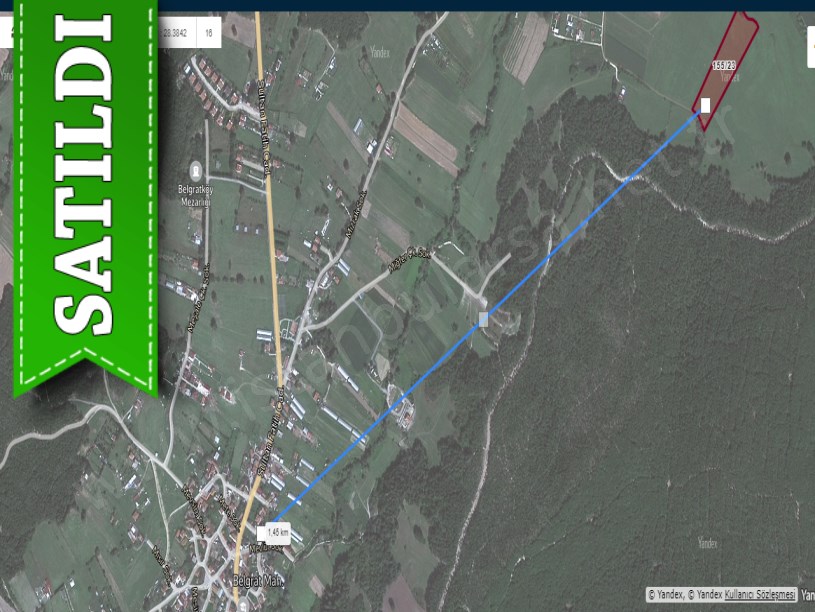 Çatalca Belgratta Satılık Arsa , 3,187 M2 Hisseli 