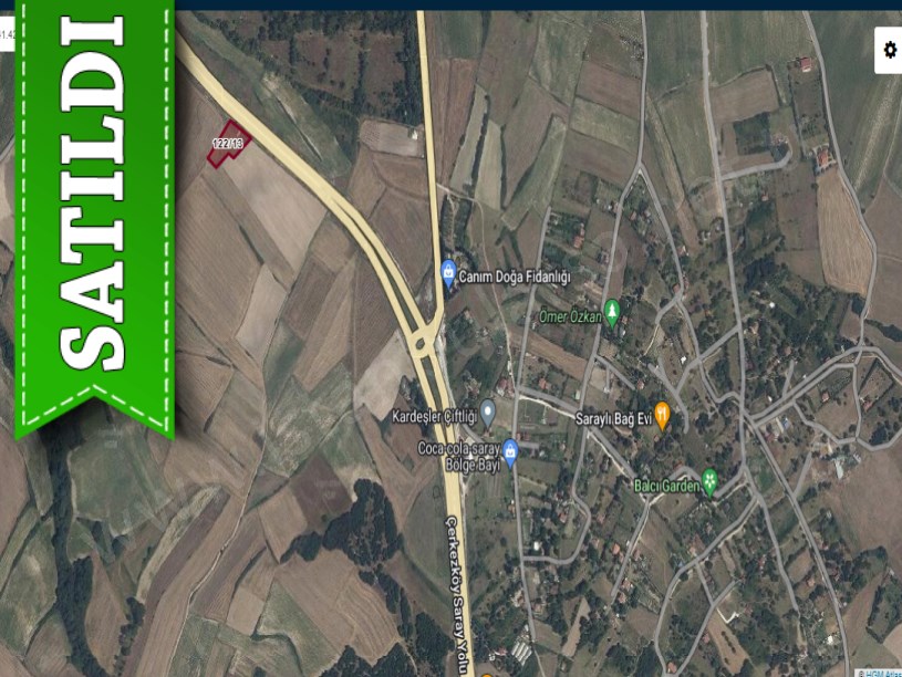 Tekirdağ Saray Ayaspaşada Satılık Arsa , 325 m2 Cadde Cephe 