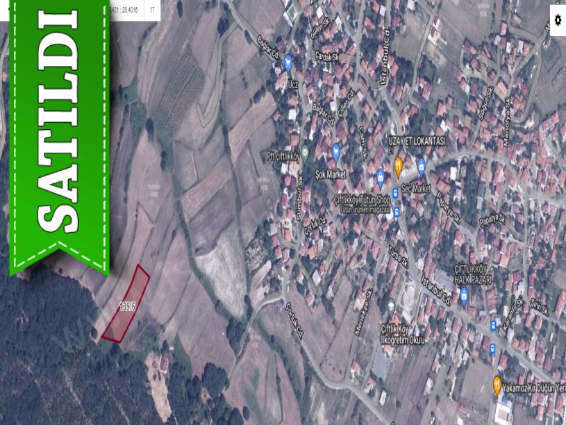 Çatalca Çiftlikköyde Satılık Tarla , 3 Dönüm Müstakil Merkezde 