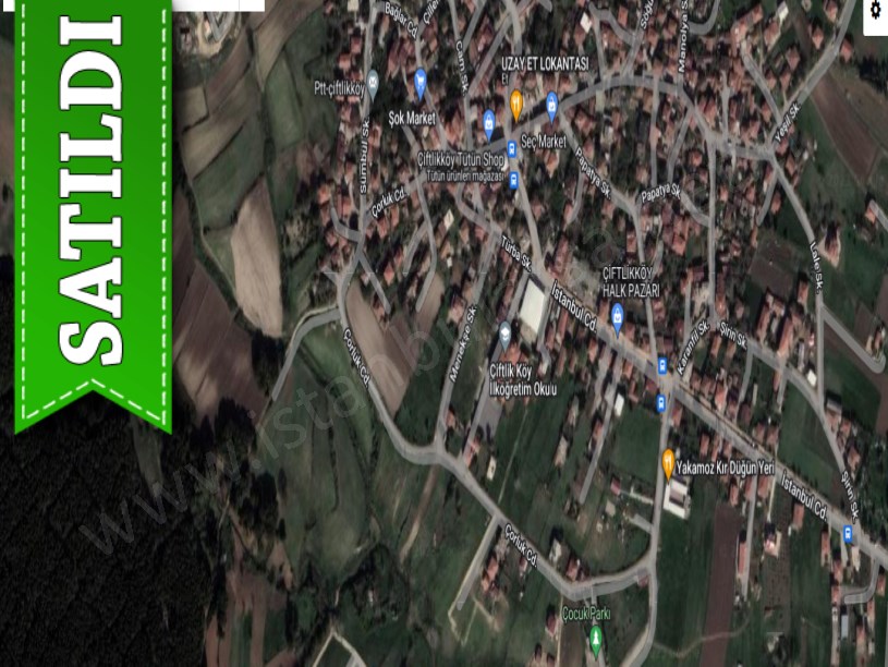 Çatalca Çiftlikköyde Satılık Tarla , 3 Dönüm Müstakil Merkezde 