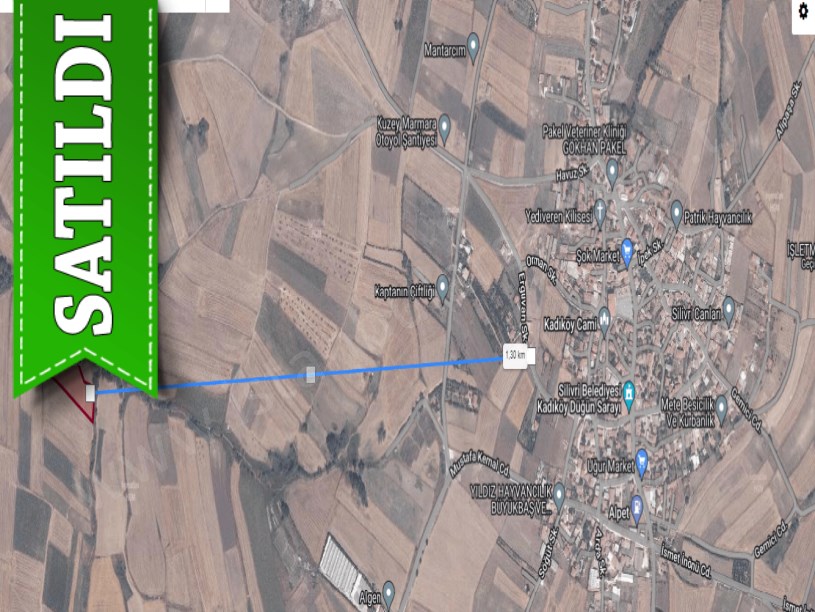 Silivri Kadıköyde Satılık Arsa , 304 M2 Yolu Var Hisseli Merkezde 