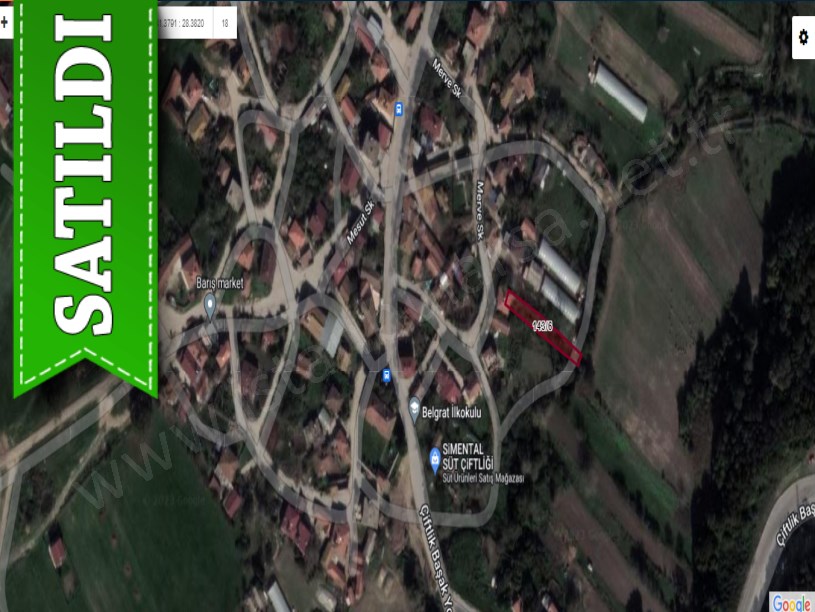 Çatalca Belgratta Satılık Arsa , 375 M2 Müstakil Merkezde Yolu Var